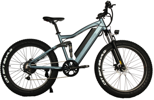 Wide tire outdoor off-road electric human-powered dual-purpose bicycle