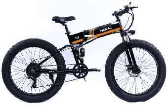 Wide tire outdoor off-road electric human-powered dual-purpose bicycle