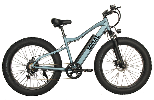 Wide tire outdoor off-road electric human-powered dual-purpose bicycle