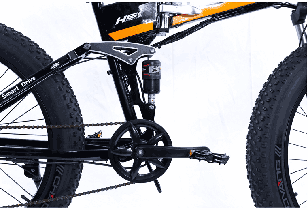 Wide tire outdoor off-road electric human-powered dual-purpose bicycle