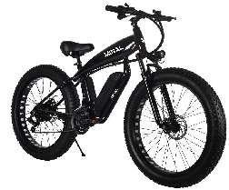 Wide tire outdoor off-road electric human-powered dual-purpose bicycle