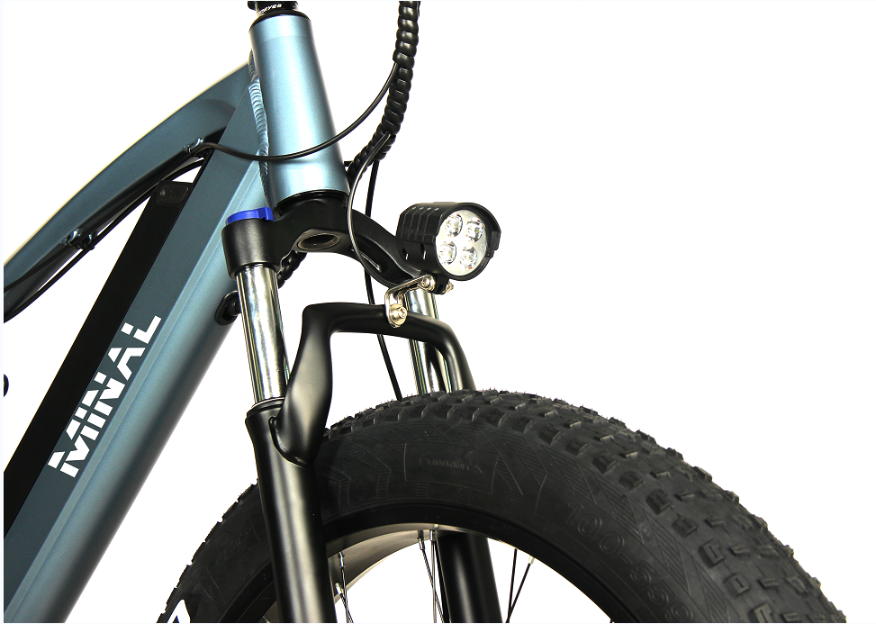 Wide tire outdoor off-road electric human-powered dual-purpose bicycle