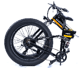 Wide tire outdoor off-road electric human-powered dual-purpose bicycle