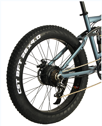 Wide tire outdoor off-road electric human-powered dual-purpose bicycle