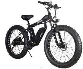 Wide tire outdoor off-road electric human-powered dual-purpose bicycle