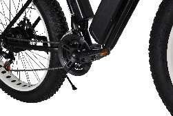 Wide tire outdoor off-road electric human-powered dual-purpose bicycle